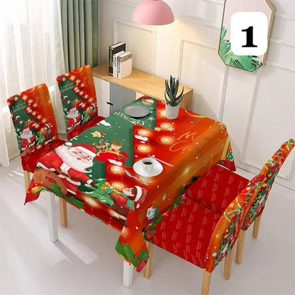 SET MANTEL CON FORROS NAVIDEÑO