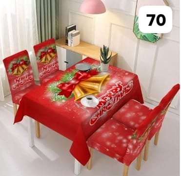 SET MANTEL CON FORROS NAVIDEÑO