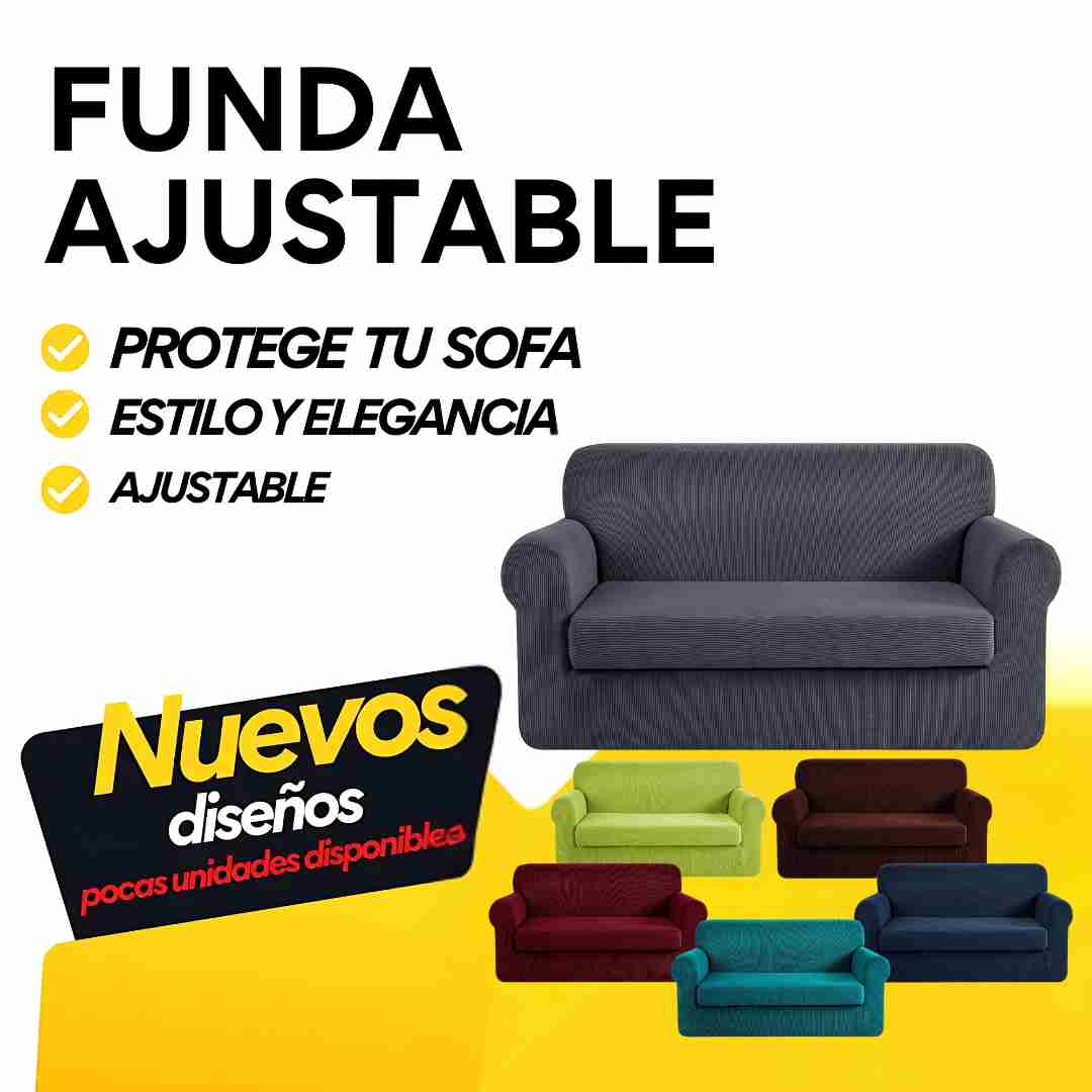 Forro Sofá +Funda Cojín (Unicolor)